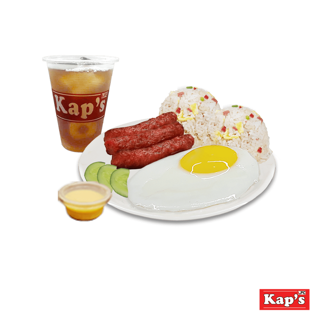 Longsilog (Skinless)- Sulit Meal Unli Rice (S4) - Kaps Tapsi